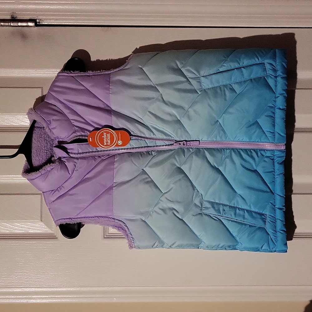 Purple and Turquoise Ombre kids Vest